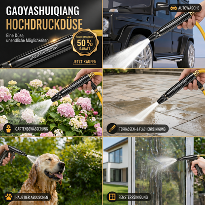 🚗 NUR NOCH HEUTE – 50 % RABATT🧡 Hochdruck-Sprühdüse für Autowäsche & Garten